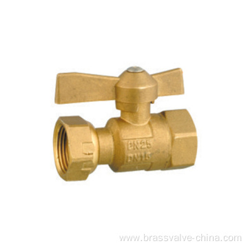 Brass water meter ball valves for HDPE pipe